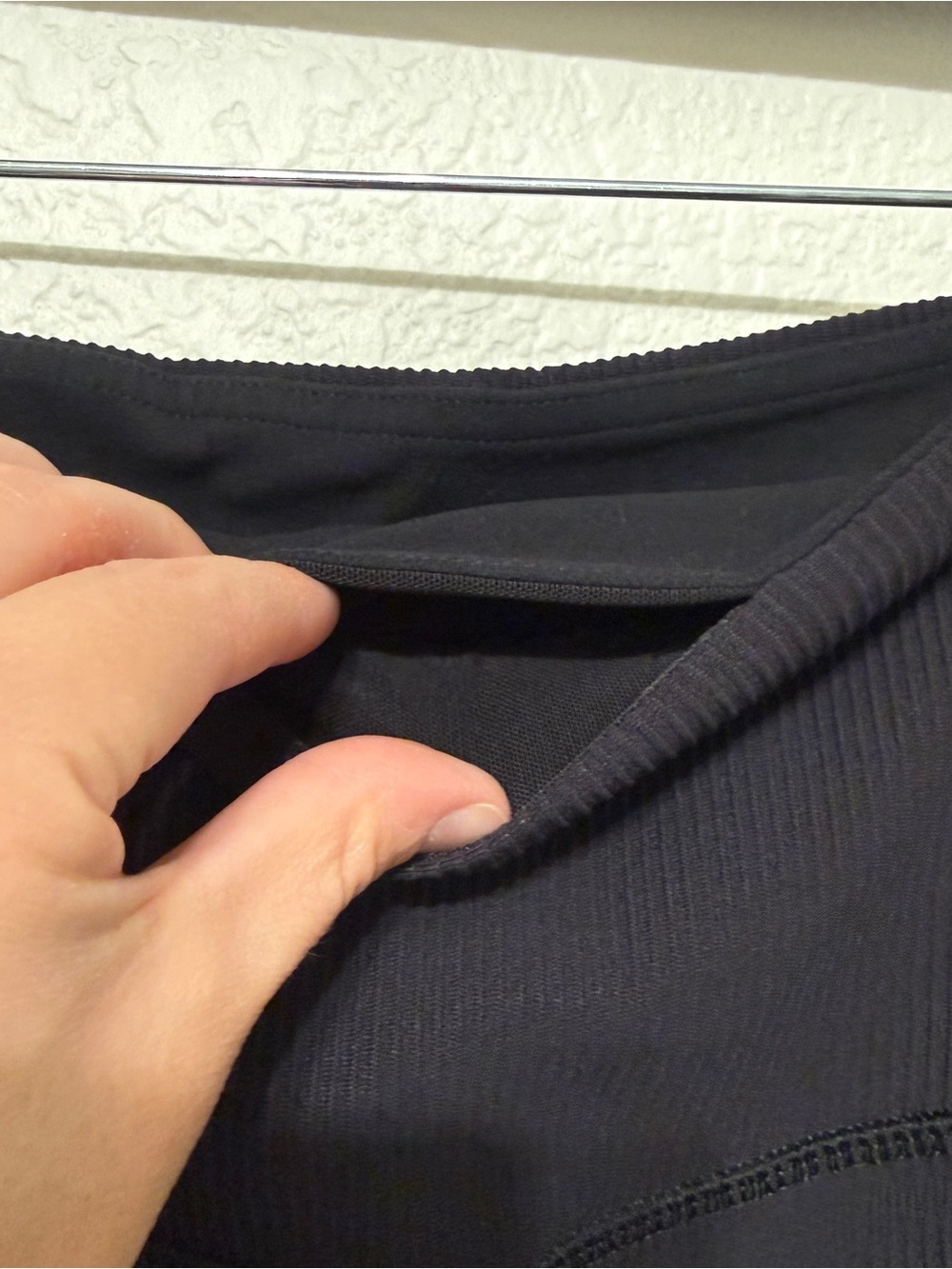 π¦ Athleta| Like-New Elation Rib Tight Leggings Black Size M High Rise Ribbed - Picture 7 of 9